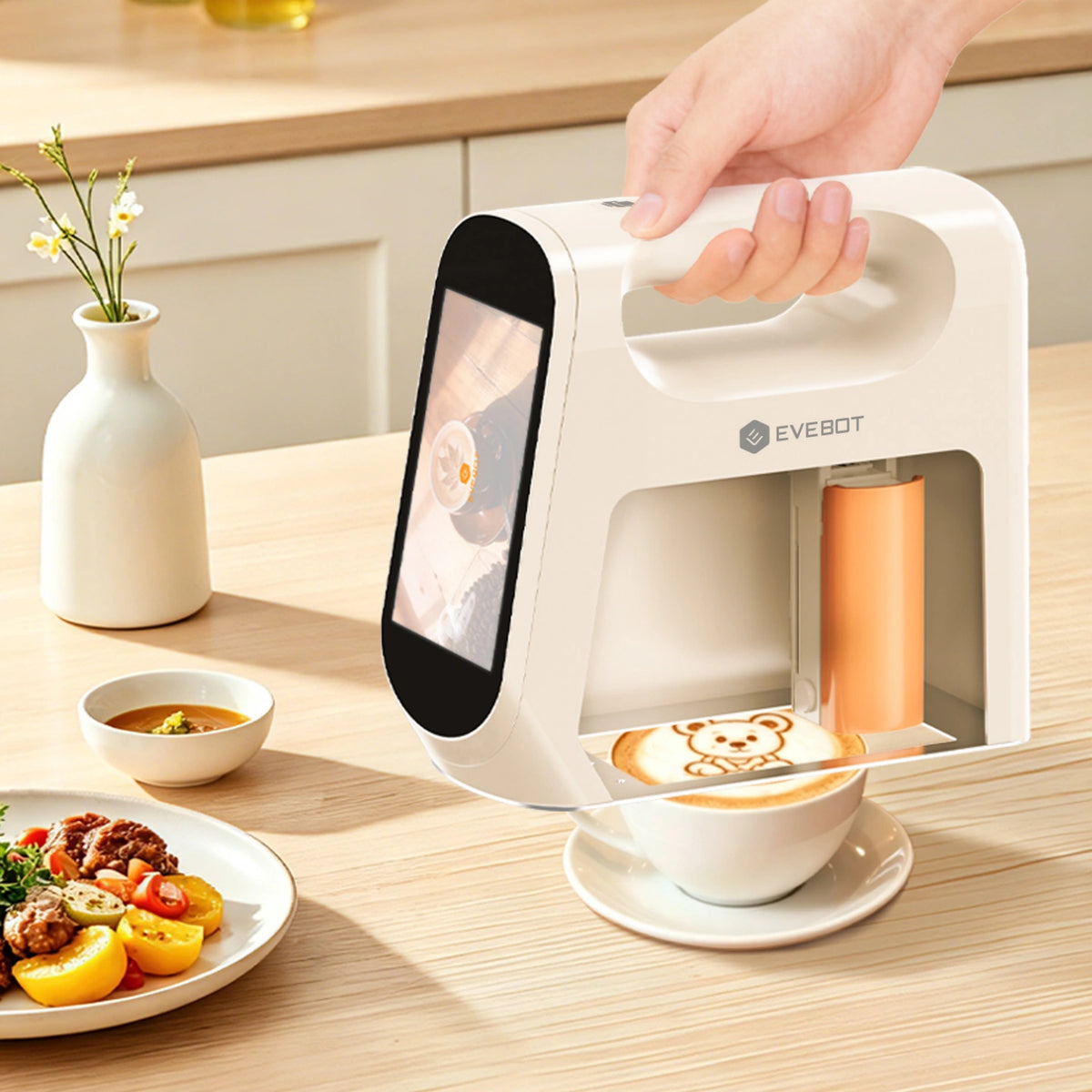 [vendor] Evebot Smart Portable Food Printer with Camera Preview - 5 × 10 cm Portable Food Printer [variant_title]