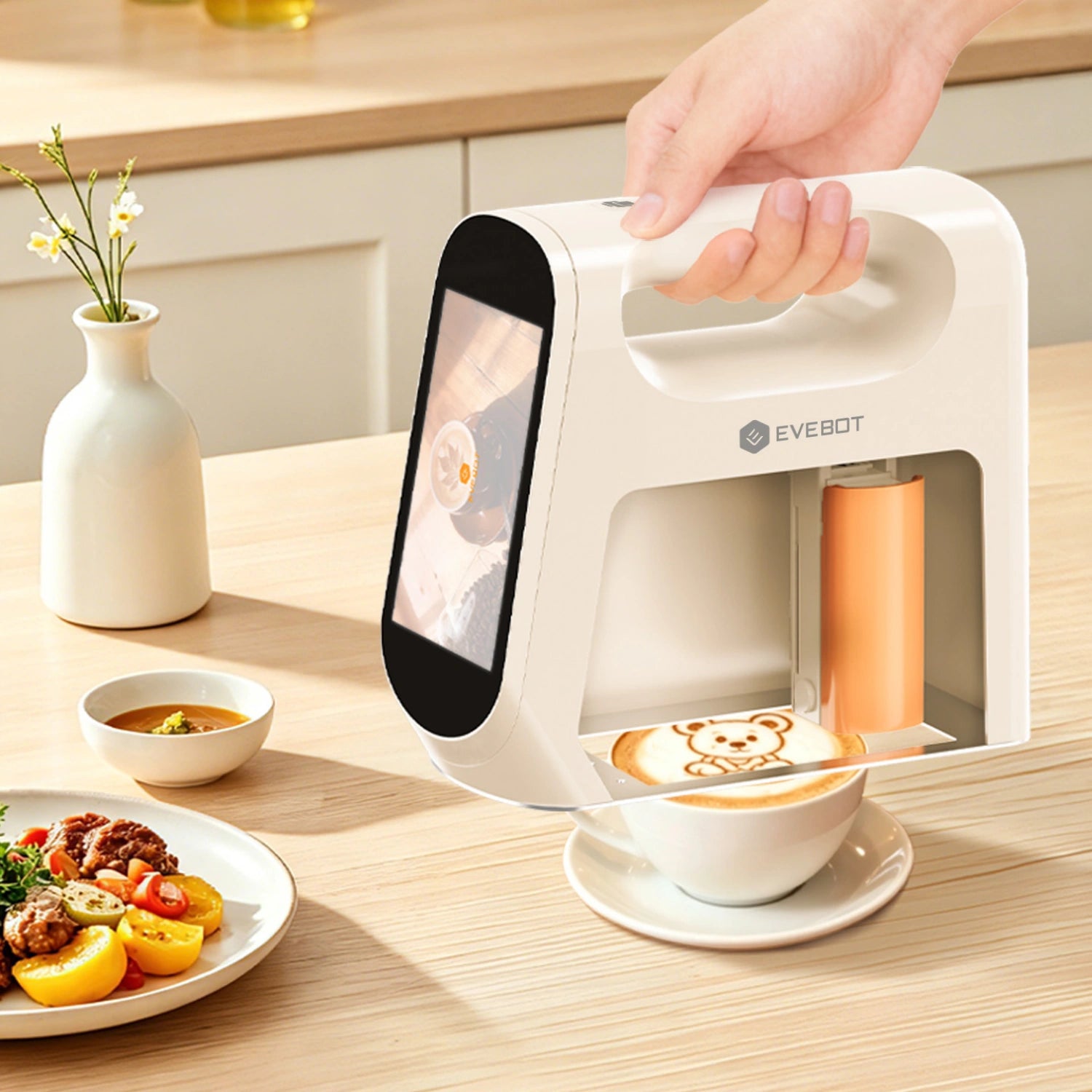 [vendor] Evebot Smart Portable Food Printer with Camera Preview - 5 × 10 cm Portable Food Printer [variant_title]