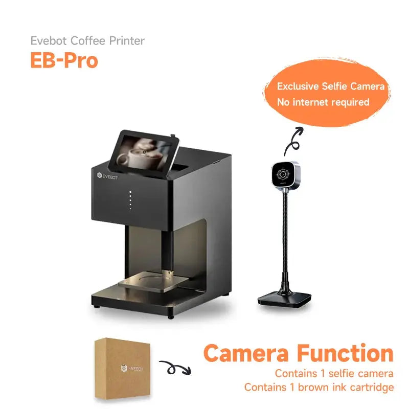 [vendor] Evebot PRO Coffee Printer with Edible Ink Coffee Printer [variant_title]